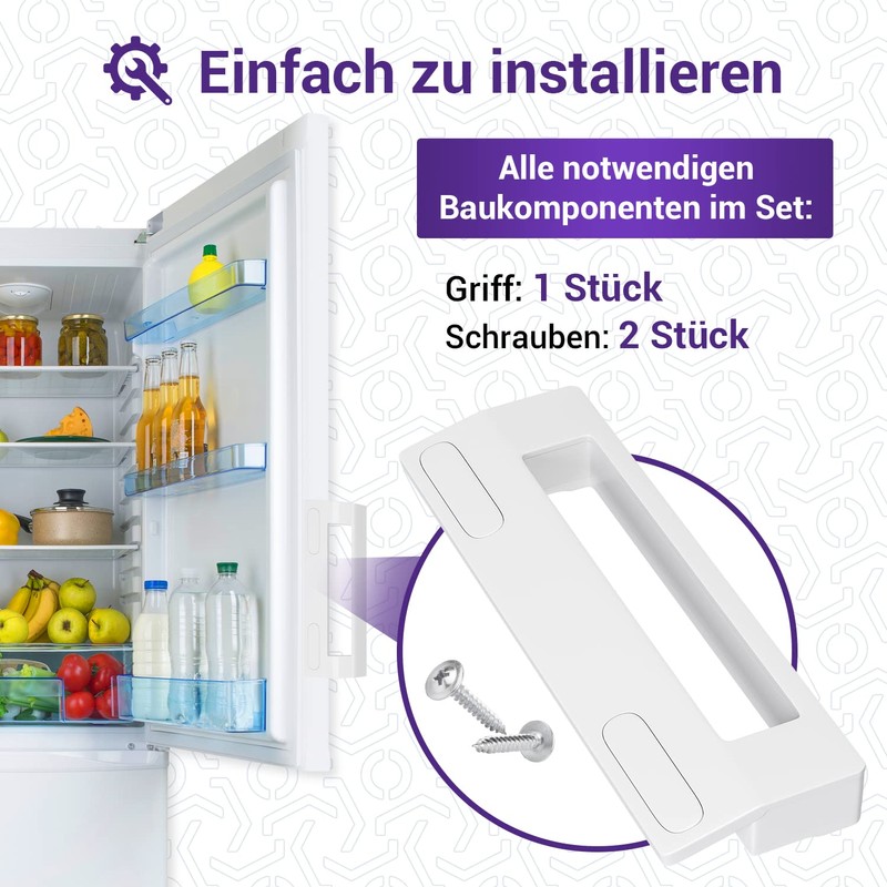 Vioks.pro Universal Fridge Handle 187 mm for 90-172 mm Sand,