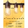 addlon 200FT(4-Pack*50FT) LED Outdoor String Lights with 64 Edison Vintage