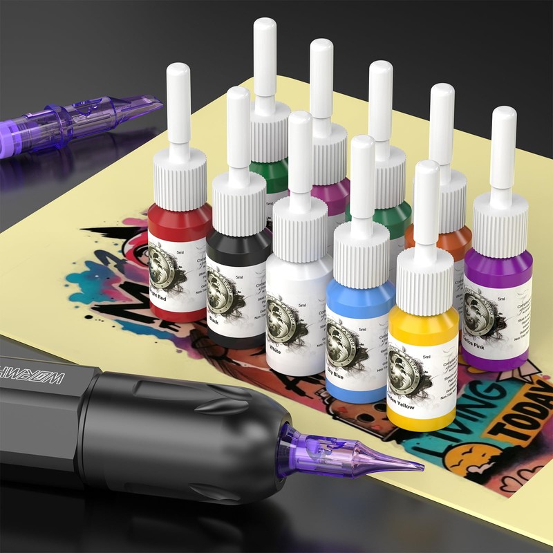 Wormhole Wireless Tattoo Gun Kit – Professional Tattoo Machine with