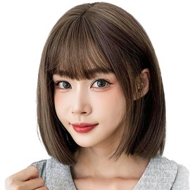 Emmor Wig, Short Bob Wig, Women's Wig, Fashion, Full Wig, Popular, Small Face, Natural, Heat Resistant, Harajuku Cosplay Wig