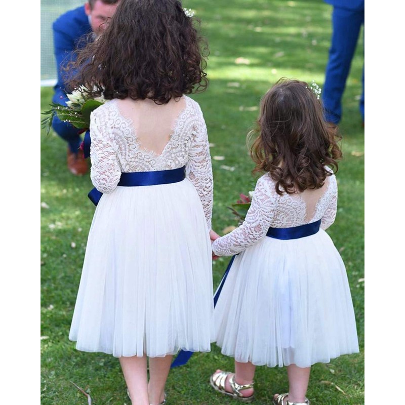 Girl Toddler Full-Length Straight Tulle Tutu Lace Back Party Flower