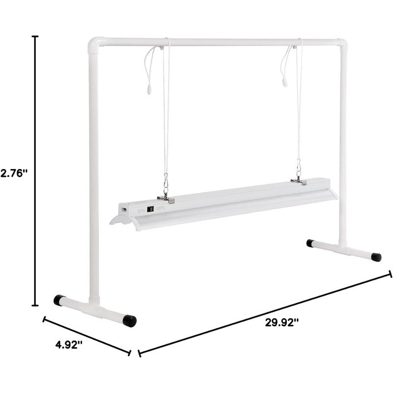 iPower LED Grow Light Stand Natural White Full Spectrum for