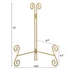 HOPEME Gold Plate Stand, 12Inch Plate Holder for Display, Heavy-Duty