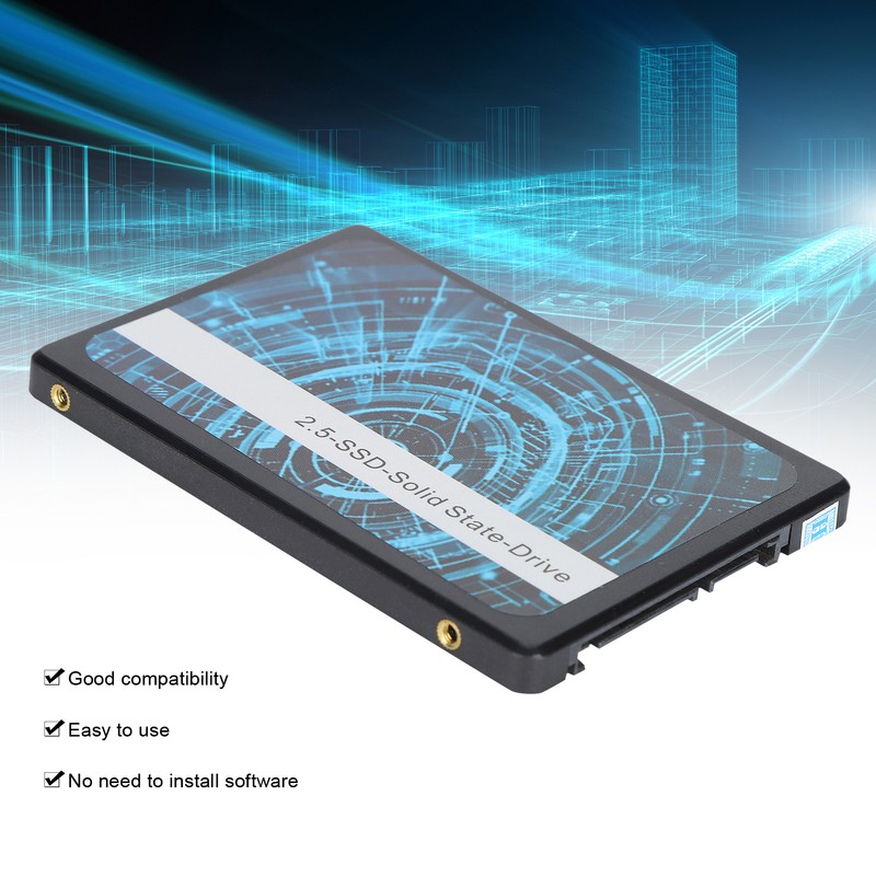 BU KING 2.5inch SSD Black High Speed Plastic Hard Drive