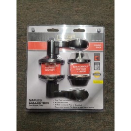 Defiant Naples Aged Bronze Entry Door Lever /Single Cylinder Deadbolt Combo Pack