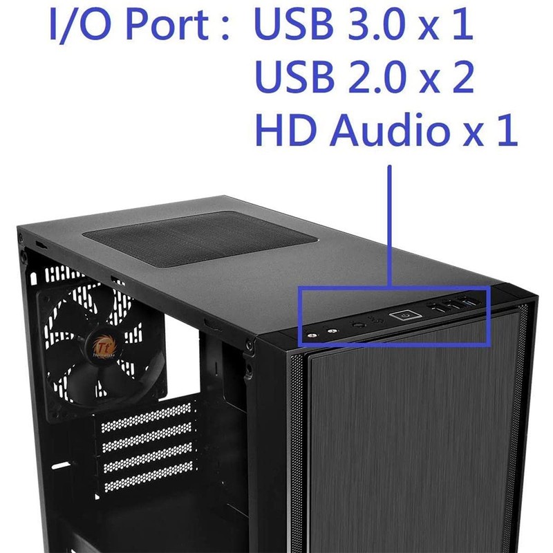 Thermaltake Versa H17 Black SPCC Micro ATX Mini Tower Gaming