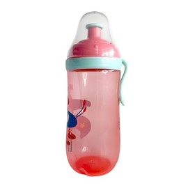 Vaso con Boquilla Rígida Pop Up 12oz Nuby Colección Pitufos - Rosa