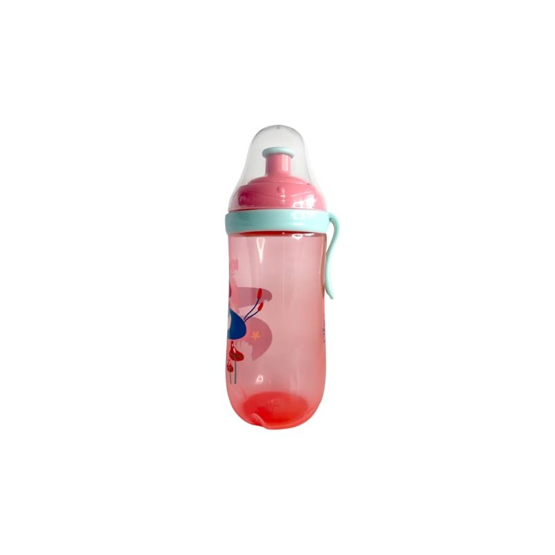 Vaso con Boquilla Rígida Pop Up 12oz Nuby Colección Pitufos