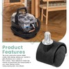 4 Pack Castor Wheels for Bissell Little Green HydroSteam Carpet