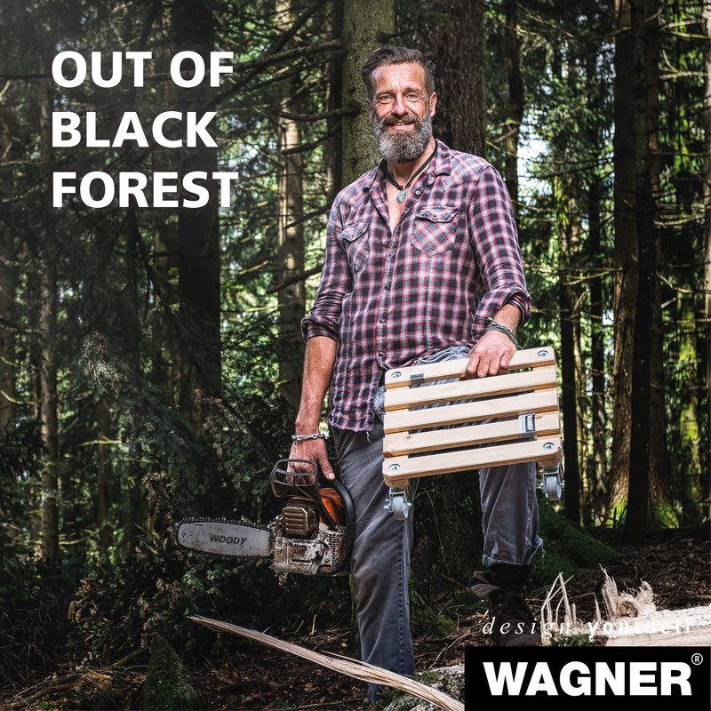 Wagner System 20102201 Multi-Roller Serie K Gardening Wagon, Anthracite