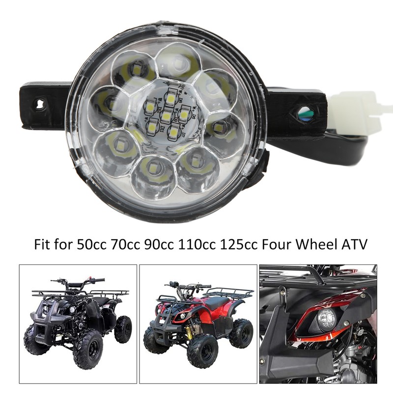 12V 14 LEDs Front Head Light Lamp 3 Wire Buckle