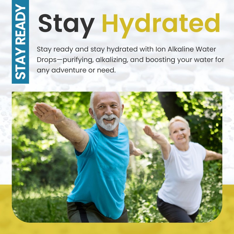 Ion Alkaline Water Drops PH Booster & Water Treatment Drops