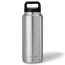 Kodiak Cascade Insulated Stainless Steel Bottle 40oz (1182ml) Leakproof w/Carry Loop Cap, Grey