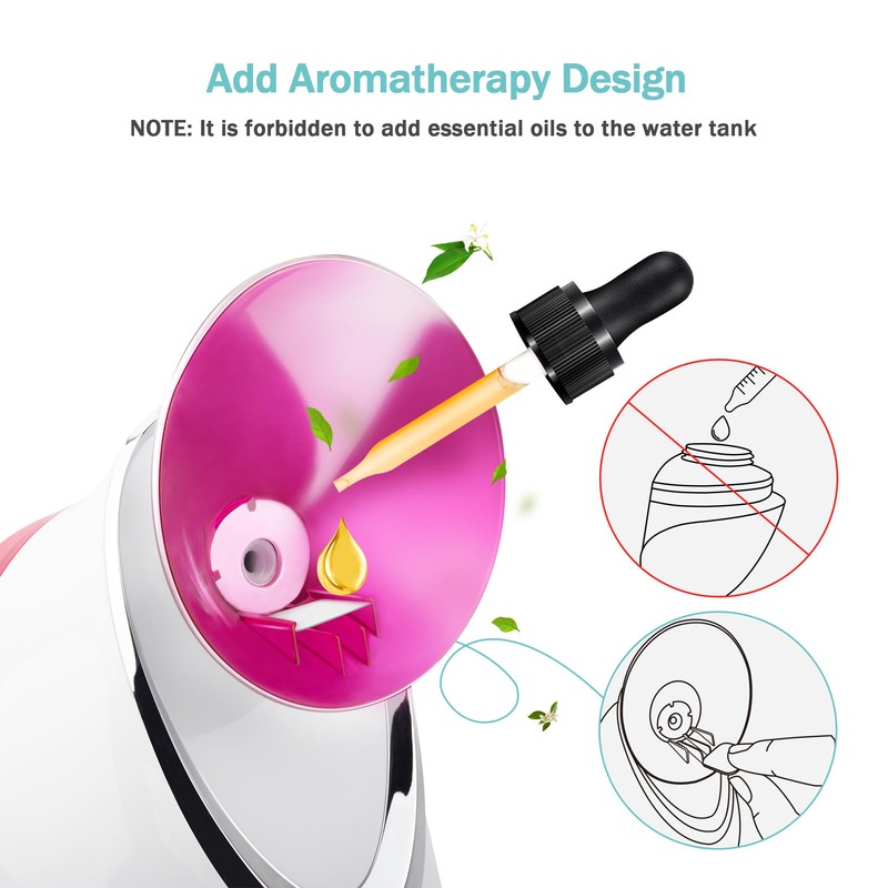 EZBASICS Facial Steamer Ionic Face Steamer for Home Facial, Warm
