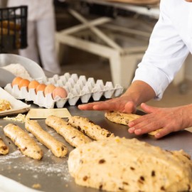 HDFCLUP 100 Pieces Paper Bread Bag with Window Bread Bags for Homemade Brown Kraft Loaf Storage Sacks Long French Biscuits Packaging (23.6 * 4.3 * 1.6 Inch)