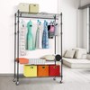 Oliote Rod Garment Rack 3 Tier Metal Wire Shelving Hang