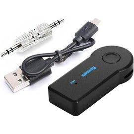Aux Bluetooth Car Adapter, Bluetooth 5.3 Receiver for Hands-Free Calls and Music Streaming, 15-Hour Playtime, Dual Connection, Wireless Car Bluetooth Adapter for, Home Stereo, Headphones, Speakers.