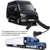 7 Pin Trailer Plug With 98.4in Spring Extension Cable 12V