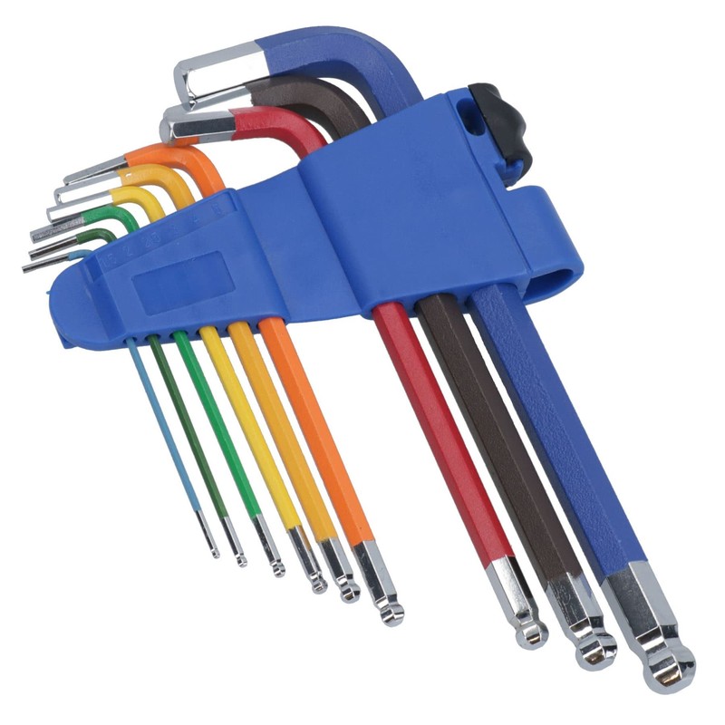 AB Tools 9pc Long MM Allen Hex Ball Ended Keys