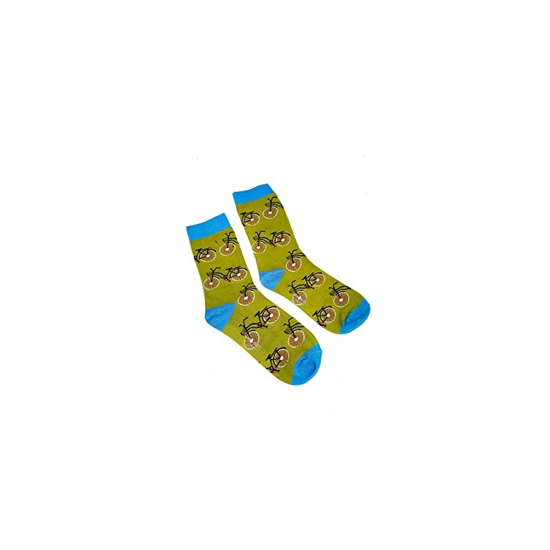 Vera Tucci Patterned Womens Socks Breathable Bamboo (BICYCLE)