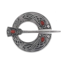 Vintage Viking Brooch Pin for Women Celtic Bow Harp Scarf Cloak Shawl Buckle Clasp Pin Brooch Lapel Girls Pirate Amulet Jewelry