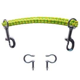 nitescuba Underwater Camera housing Carry Lanyard Military Grade Parachute Rope Waterproof Case Soft Handle with 2pcs 316 Stainless Steel Swivel Eye Bolt Snap Hooks ns028