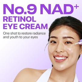 numbuzin No.9 Eye Cream  NAD Retinol Volumetox Eye Cream  Firming, Wrinkles, Fine Lines, Dark Circles, Puffy  Retinol, Peptides, Niacinamide...       