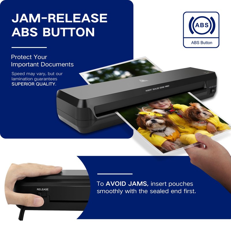 13 Inch A3 Laminator Machine, 7 in 1 Desktop Thermal