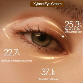Crema para ojos Xylane para ojeras e hinchazón, crema antiarrugas para ojos con cafeína/Pro Xilane Active, crema antienvejecimiento activa para repara