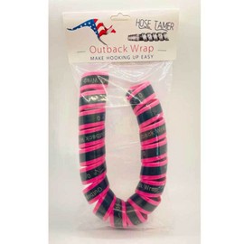 Outback Wrap - Hose Tamer Hydraulic Hose Management Protector and Tagging Wraps for Farming and agriculture equipment, Tractors, Harvesters, Planters, and Sprayers 40 mm Diameter - 18 inch - Pink