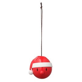 Hoptimist Santa Ornament 6.2 x 6.2 x 5.8 cm Pack of 2 Red
