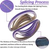 25PCS 3/8X13" Premium High Performance Purple Ceramic Sanding Belts for