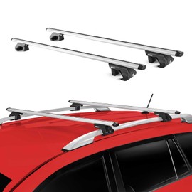 OMAC Roof Rack Luggage Carrier for Volkswagen Jetta SportWagen 2010-2014 Alu Grey 2X
