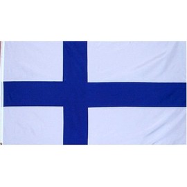 Moon Knives 2x3 Finland Super Polyester Flag 2x3 House Banner Brass Grommets - Party Decorations Supplies For Parades - Prime Outside, Garden, Men Cave Decor Flag