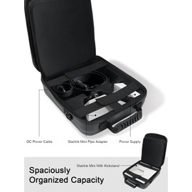 Starlink Mini Case, Waterproof, Shockproof Protective Storage Bag for Starlink Mini Accessories, Lightweight starlink mini bag with Shoulder Strap for Travel & Outdoor Adventures