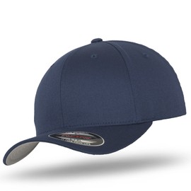 Flexfit Baseball Cap in Bundle with UD Skull Bandana in Many Colours, navy