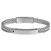 Akzent Curb Bracelet with Stainless Steel ID Plate, Stainless Steel