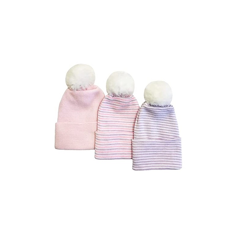 Nurses Choice Newborn Baby 3 Piece Knit Hat Set with