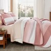 Andency King Size Quilt Set Blush Pink, 3 Pieces Summer