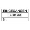 Trodat 2910P03B4 Date Stamp"Eingegangen/Erledigt 54x24 mm