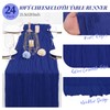Tomeurperf 24 Packs Cheesecloth Table Runner Royal Blue,10Ft Gauze Boho