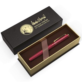 TAUXBLO Luxury Black Lacquer Rollerball Pen with 24K Gold Finish - Smooth Liquid Ink Writing Pens for Executive Office, Best Graduation Gifts for Men & Women, Professional Fancy Desiner Pen Gift Set