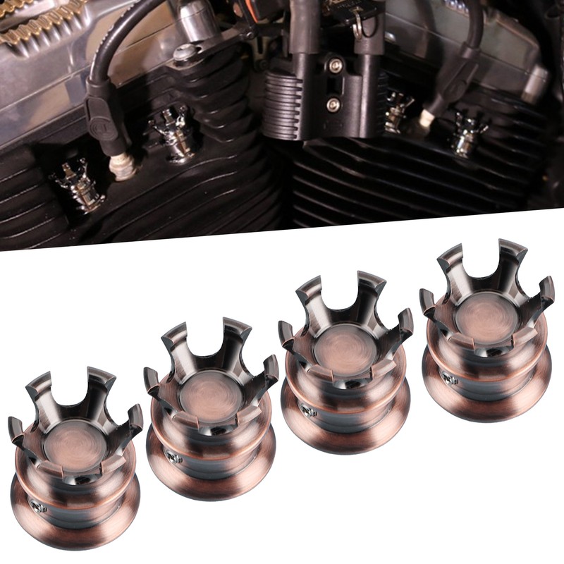4pcs Engine Screw Cap Covers Crown Styling Fit for XL883/Big