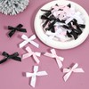 Ajcotahm 30PCS Bow Hair Clips small bows Satin Mini Bowknot