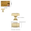 Amerdeco 10 Pack Brushed Gold Cabinet Knobs 1.3 Inch(33mm) Single
