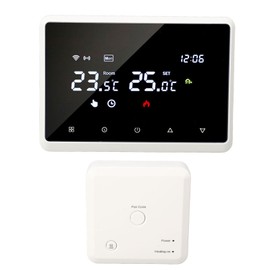 WiFi Smart Thermostat, Wall Mounted Digital Temperature Controller, Remote Control Home Wireless Thermostat, Suport Voice Control, 100 Meter Transmission Distance
