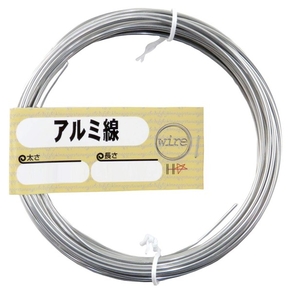DAIDOHANT 10155945 (Soft) Aluminum Wire, Silver, Thickness: #12 (2.5 mm)