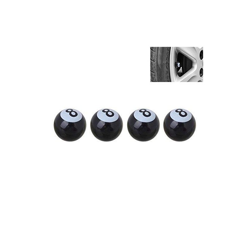 Pack of 4 8 Billiard Ball Valve Caps for Cars