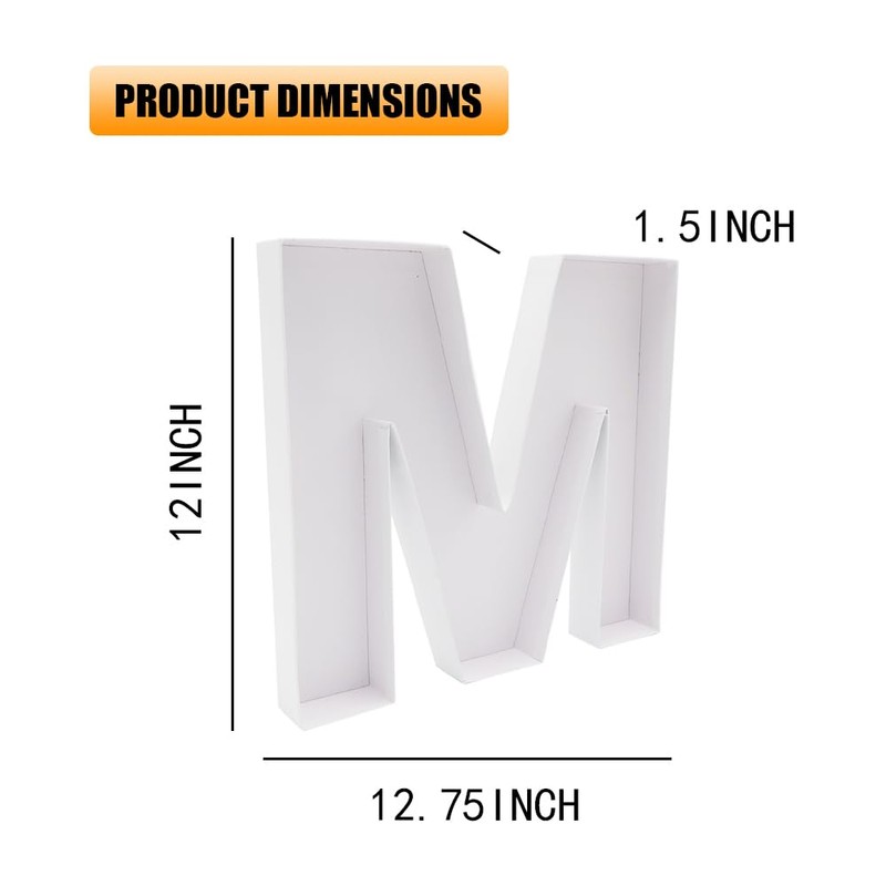 12" Cardboard Letter Fillable Shaped Tray Paper Mache Sweets Birthday