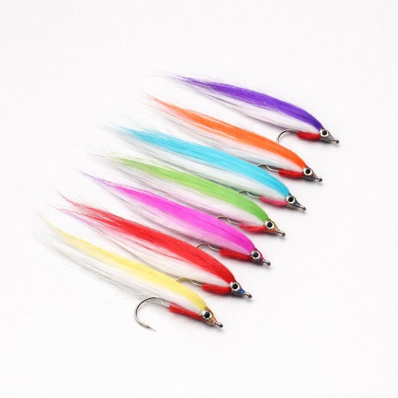 BRAIRIA Fly Tying Materials - 12 Packs Multi-Color Synthetic Long